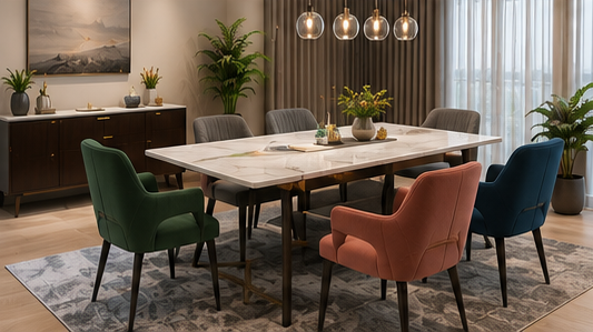 Dining area interior design by Eco Nest Design Studio