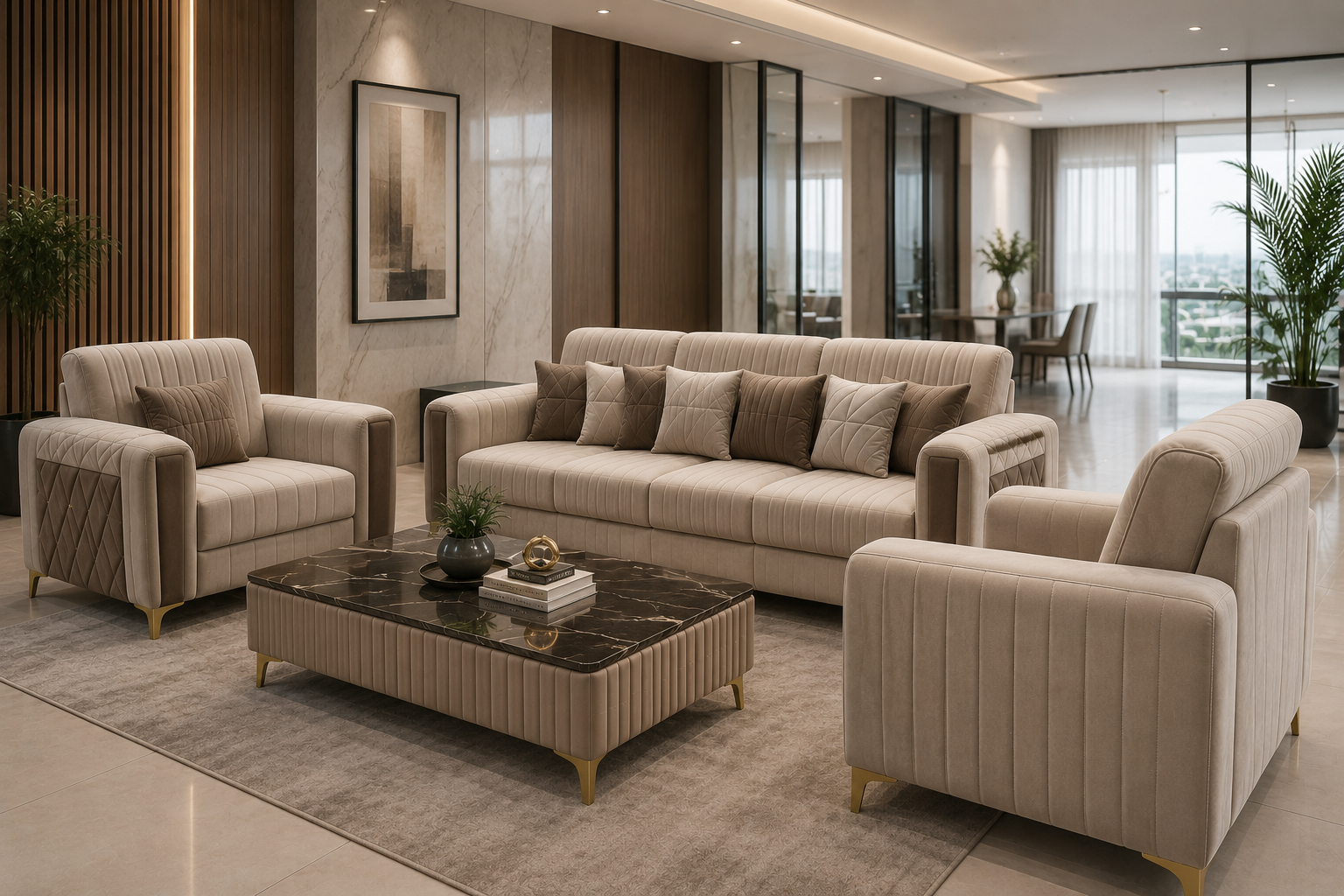 Living room interior design by Eco Nest Design Studio